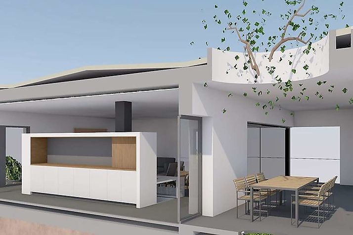 Terrain avec projet de magnifique maison individuelle