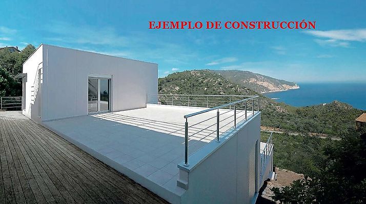 Plot with mountain and sea views