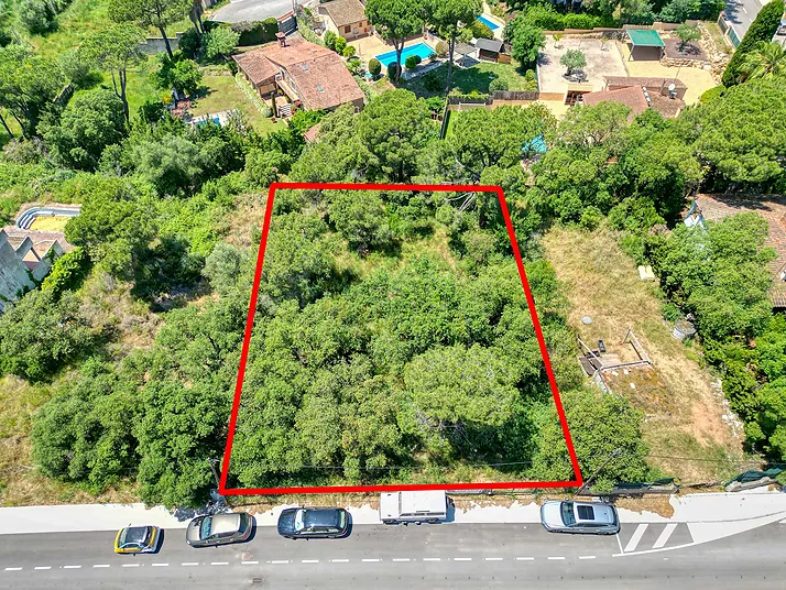 Grand terrain pour construire une maison spacieuse.